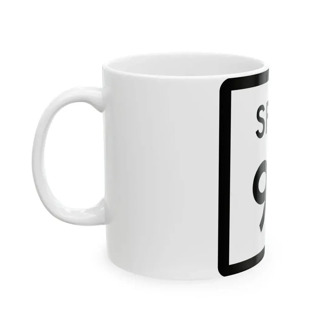 Texas Spur 99 (Texas) (Road Sign) White Coffee Mug - Go Mug Yourself