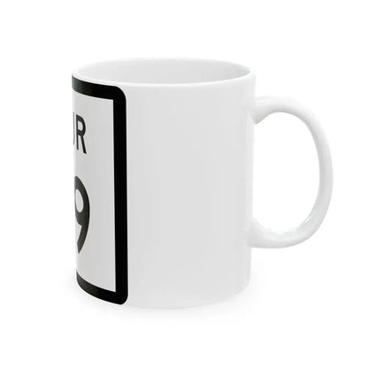 Texas Spur 99 (Texas) (Road Sign) White Coffee Mug - Go Mug Yourself