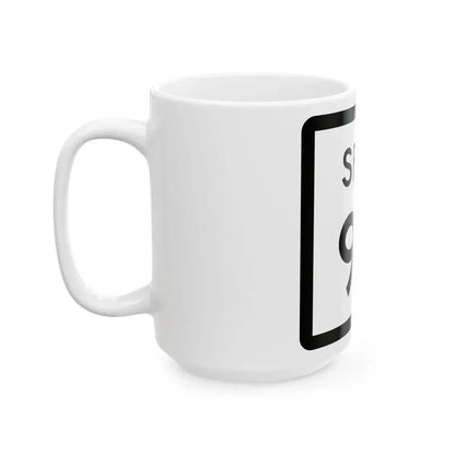 Texas Spur 99 (Texas) (Road Sign) White Coffee Mug - Go Mug Yourself