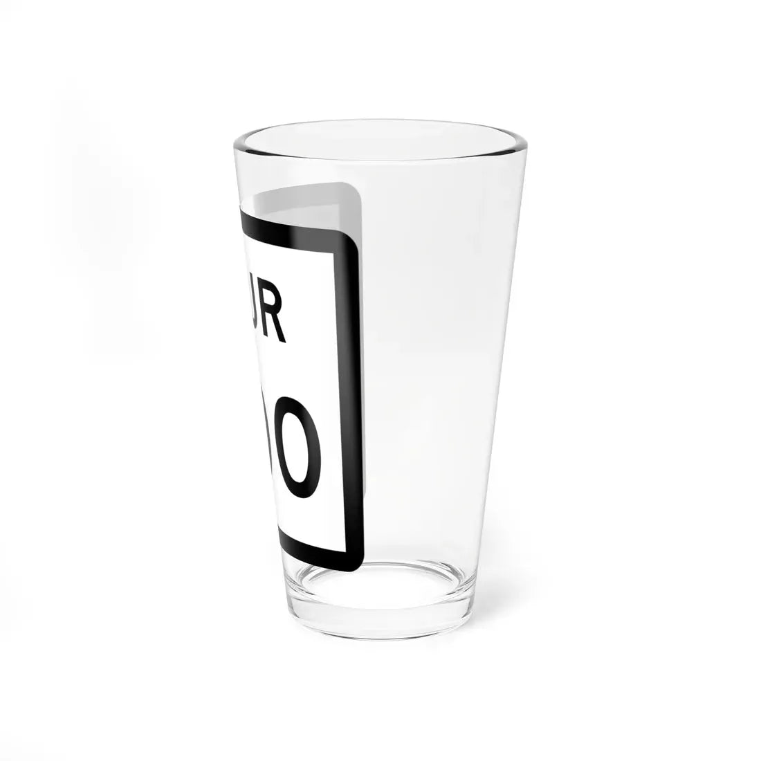 Texas Spur XXX (Texas) (Road Sign) Pint Glass 16oz - Go Mug Yourself