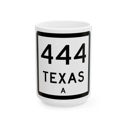 Texas XXX-X (Texas) (Road Sign) White Coffee Mug 15oz - Go Mug Yourself