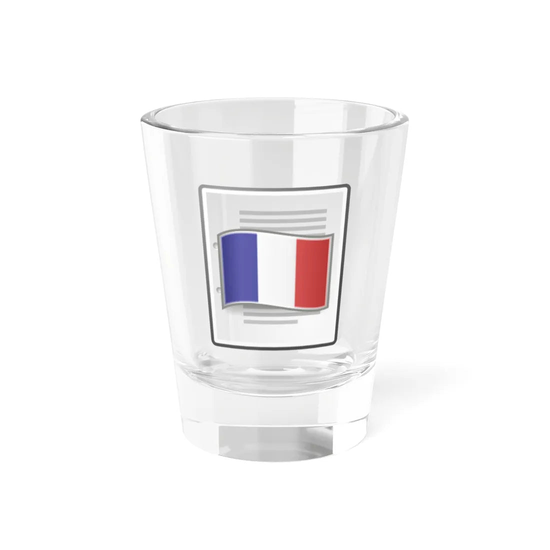 Text document french (France) Shot Glass 1.5oz 1.5oz - Go Mug Yourself