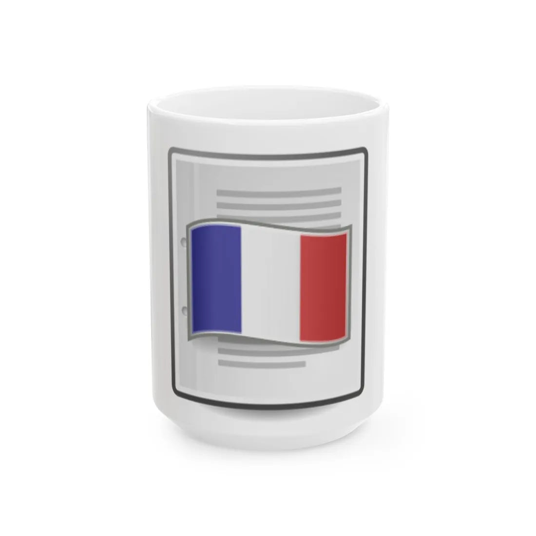Text document french (France) White Coffee Mug 15oz - Go Mug Yourself
