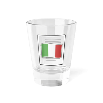 Text document italian (Italy) Shot Glass 1.5oz 1.5oz - Go Mug Yourself