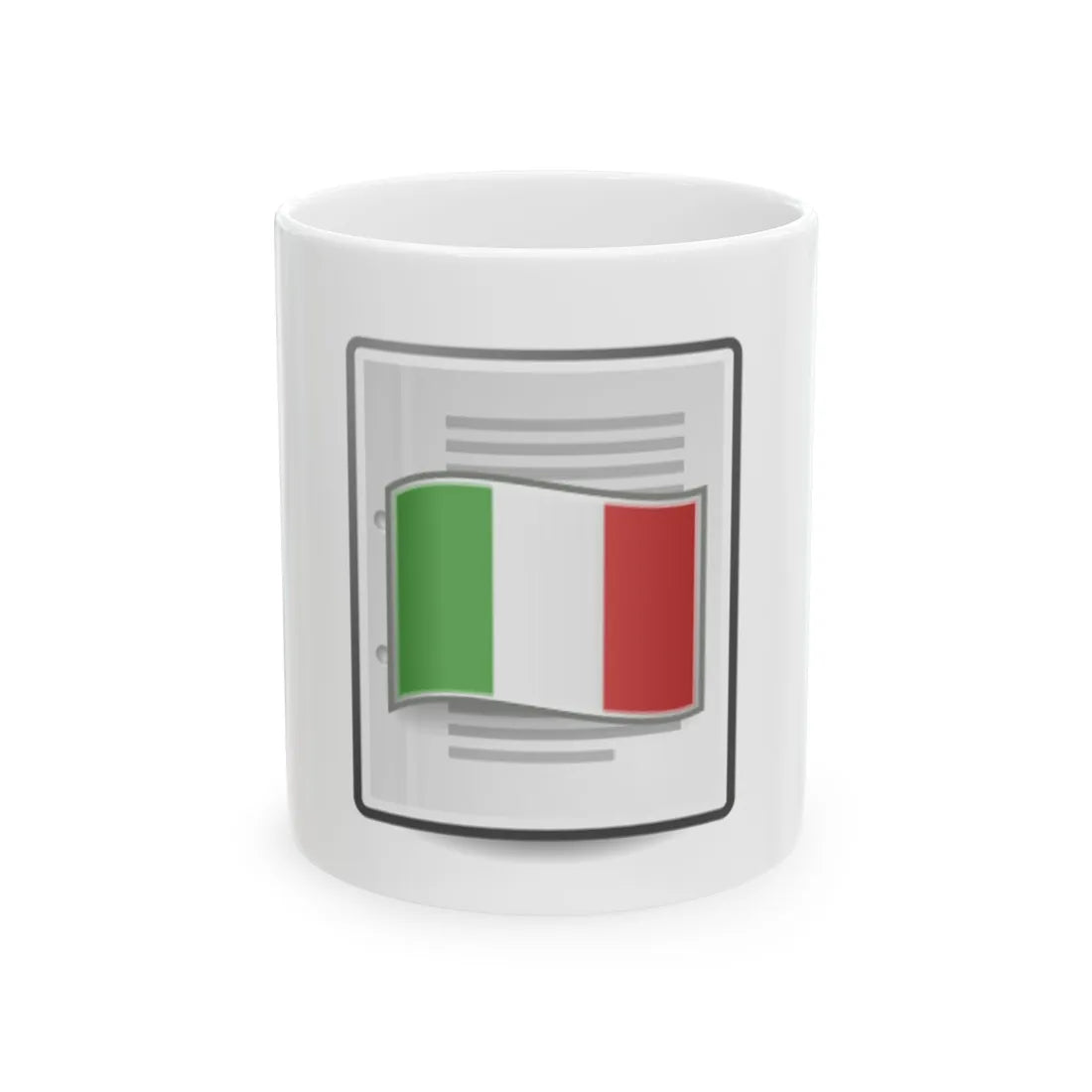Text document italian (Italy) White Coffee Mug 11oz - Go Mug Yourself
