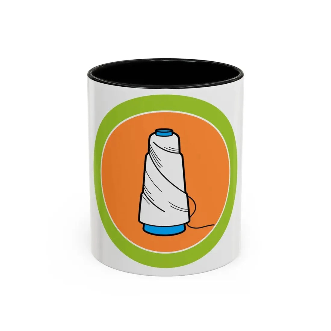 Textile (Boy Scout Merit Badge) Accent Coffee Mug 11oz Black - Go Mug Yourself