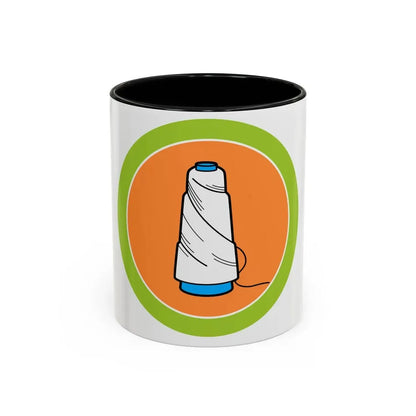 Textile (Boy Scout Merit Badge) Accent Coffee Mug 11oz Black - Go Mug Yourself