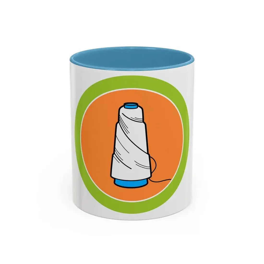 Textile (Boy Scout Merit Badge) Accent Coffee Mug 11oz Light Blue - Go Mug Yourself