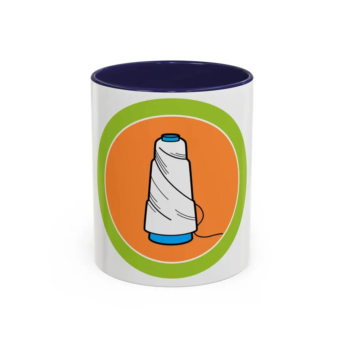 Textile (Boy Scout Merit Badge) Accent Coffee Mug 11oz Navy - Go Mug Yourself