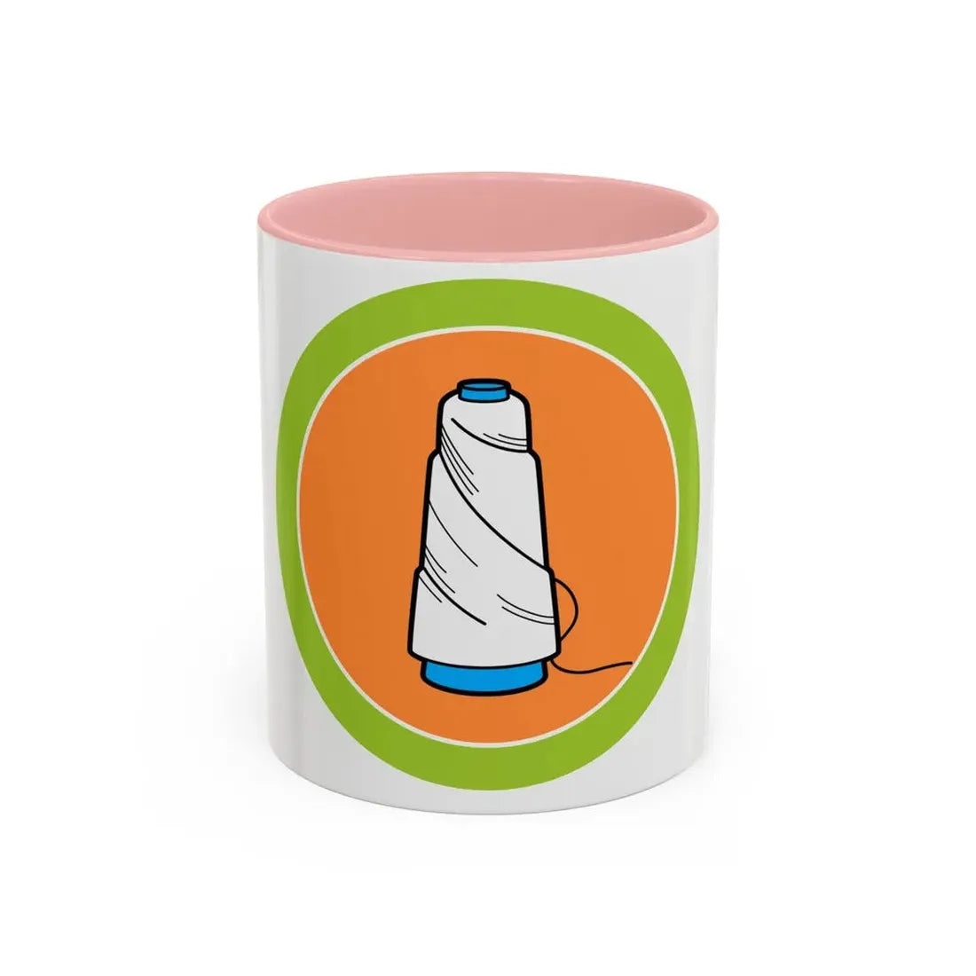 Textile (Boy Scout Merit Badge) Accent Coffee Mug 11oz Pink - Go Mug Yourself
