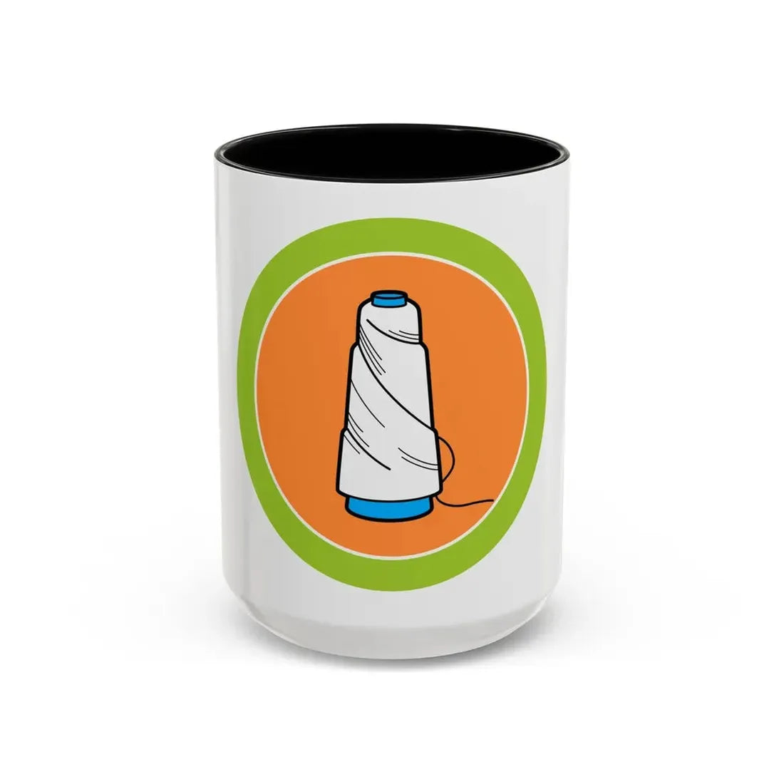 Textile (Boy Scout Merit Badge) Accent Coffee Mug 15oz Black - Go Mug Yourself