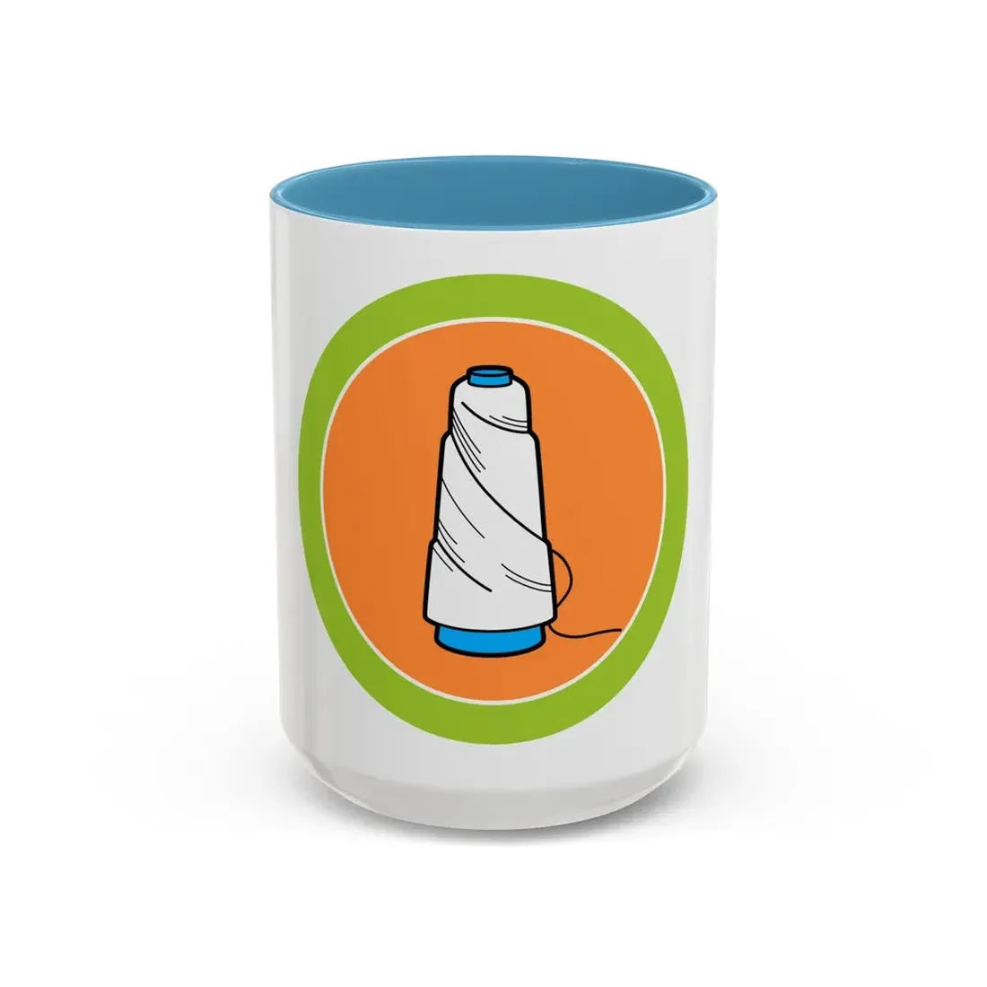 Textile (Boy Scout Merit Badge) Accent Coffee Mug 15oz Light Blue - Go Mug Yourself