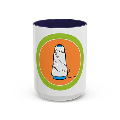 Textile (Boy Scout Merit Badge) Accent Coffee Mug 15oz Navy - Go Mug Yourself