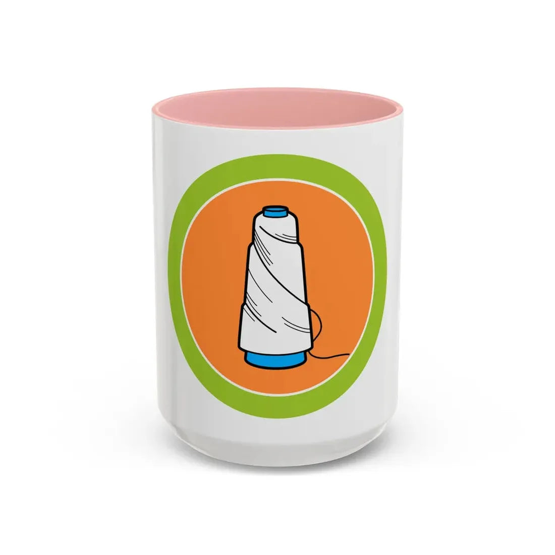 Textile (Boy Scout Merit Badge) Accent Coffee Mug 15oz Pink - Go Mug Yourself