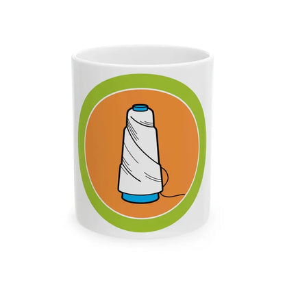 Textile (Boy Scout Merit Badge) White Coffee Mug 11oz - Go Mug Yourself
