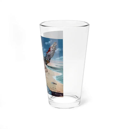 Textron ad, Woman's Home Companion, August 1948 (Magazine Illustration) Pint Glass 16oz - Go Mug Yourself