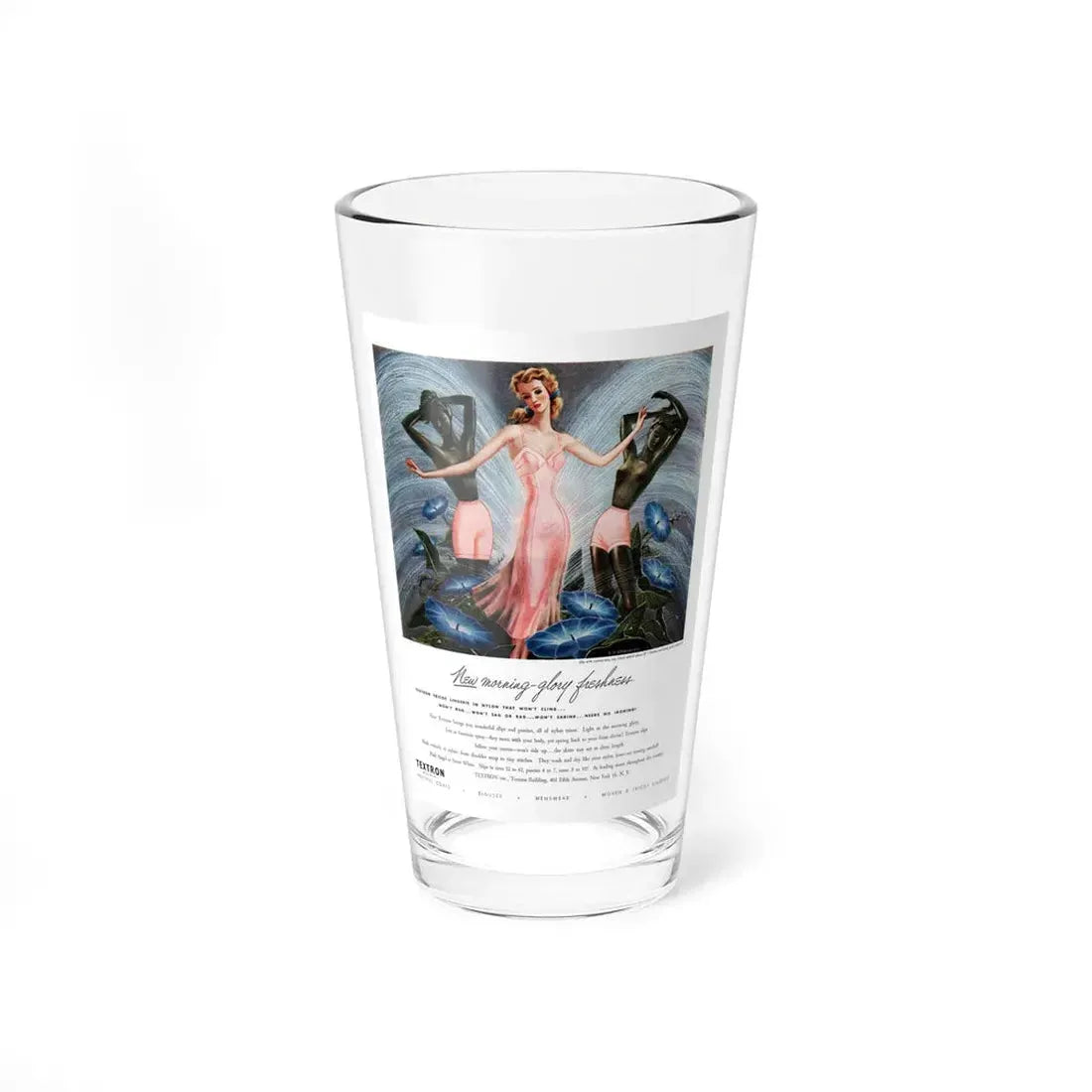Textron ad, Woman's Home Companion, May 1948 (Magazine Illustration) Pint Glass 16oz 16oz - Go Mug Yourself
