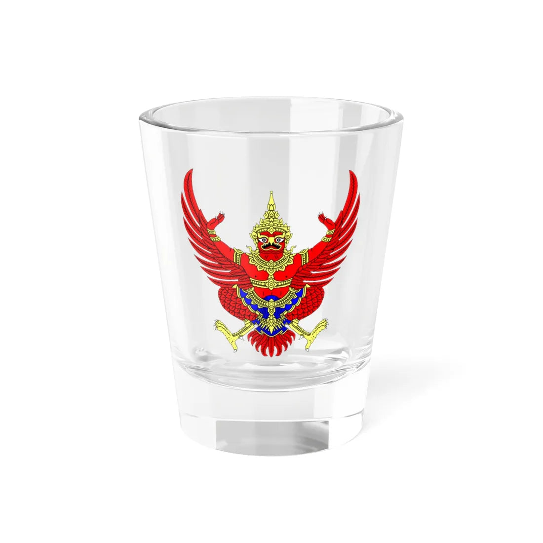 Thai Garuda emblem (Thailand) (Coat of Arms) Shot Glass 1.5oz 1.5oz - Go Mug Yourself
