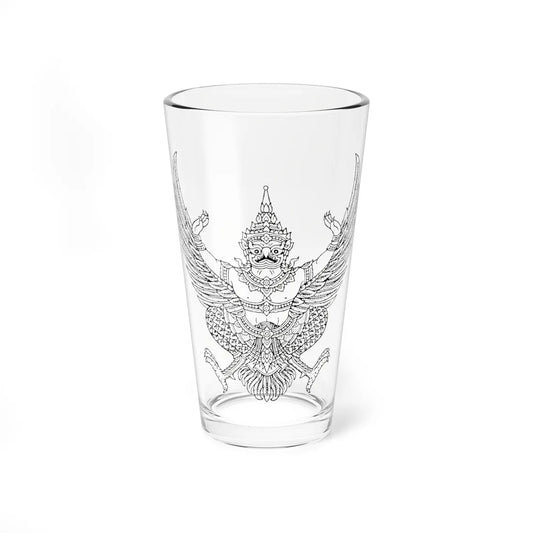Thai government Garuda emblem Version 1 (Thailand) (Coat of Arms) Pint Glass 16oz 16oz - Go Mug Yourself