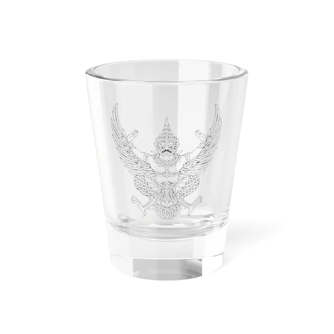Thai government Garuda emblem Version 1 (Thailand) (Coat of Arms) Shot Glass 1.5oz 1.5oz - Go Mug Yourself