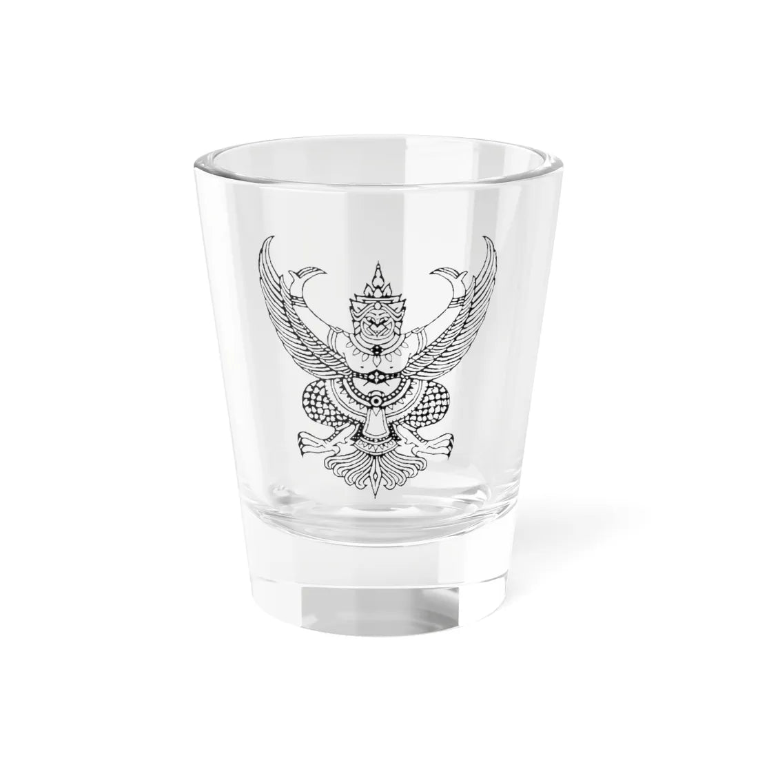 Thai government Garuda emblem Version 3 (Thailand) (Coat of Arms) Shot Glass 1.5oz 1.5oz - Go Mug Yourself