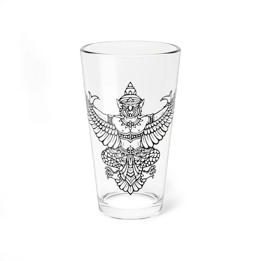 Thai government Garuda emblem Version 4 (Thailand) (Coat of Arms) Pint Glass 16oz 16oz - Go Mug Yourself