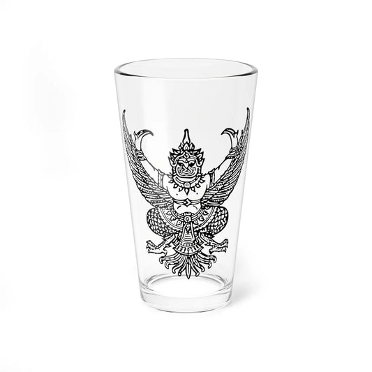 Thai government Garuda emblem Version 6 (Thailand) (Coat of Arms) Pint Glass 16oz 16oz - Go Mug Yourself