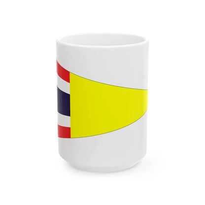 Thai Immigration Service Pennant 1936 (Cambodia) White Coffee Mug 15oz - Go Mug Yourself