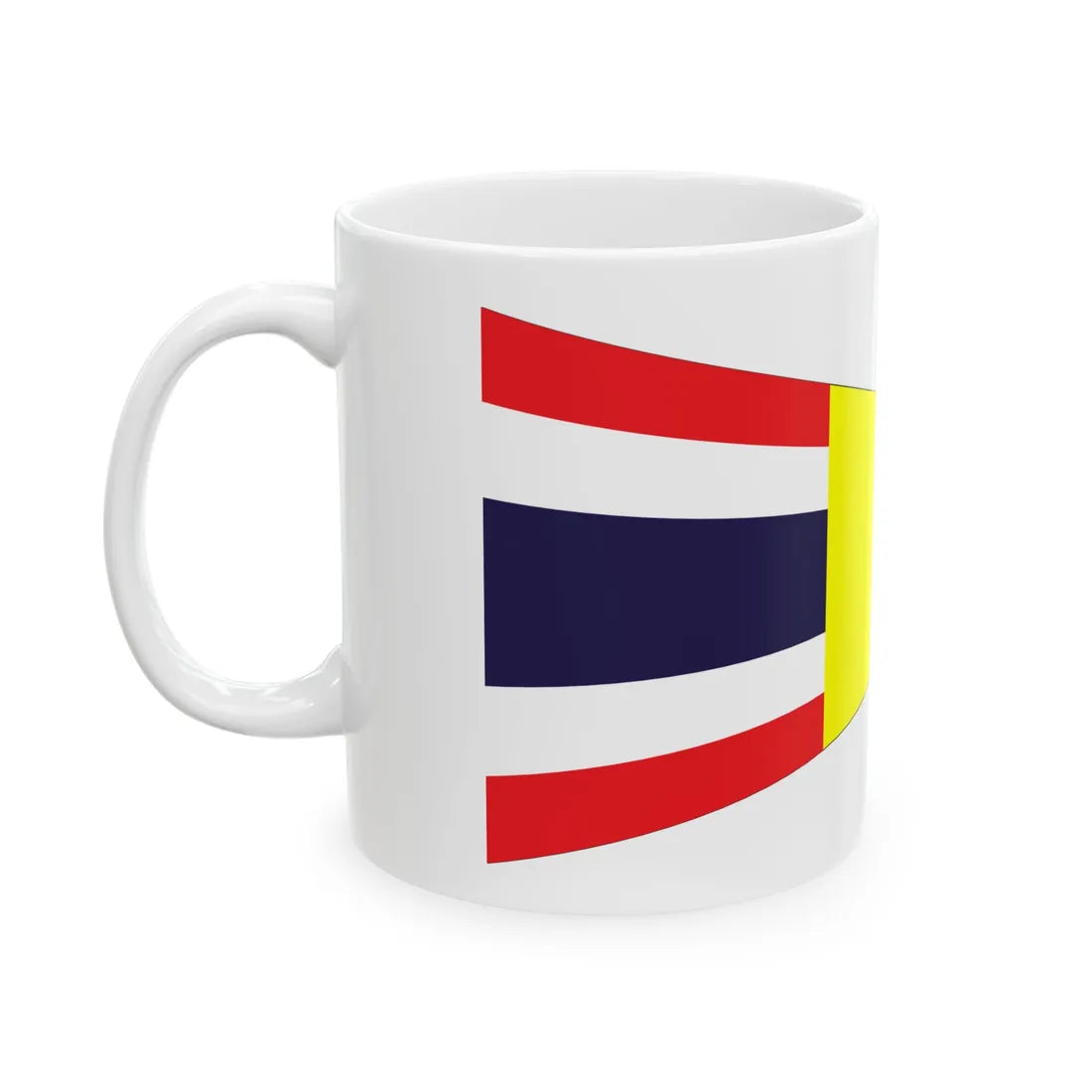 Thai Immigration Service Pennant 1936 (Cambodia) White Coffee Mug - Go Mug Yourself