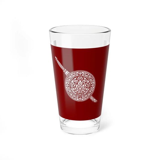 Thai National Police Flag (Thailand) Pint Glass 16oz 16oz - Go Mug Yourself