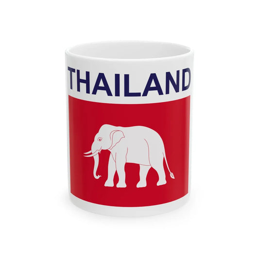 Thailand national ice hockey team logo (Cambodia) White Coffee Mug 11oz - Go Mug Yourself