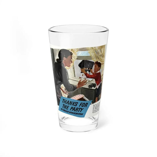 Thanks for the Party, Collier's, June 8, 1946 (Magazine Illustration) Pint Glass 16oz 16oz - Go Mug Yourself
