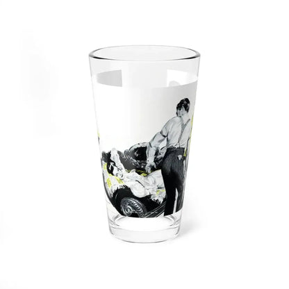 Thanks to Aunt Millicent, Woman's Day, June 1947 (Magazine Illustration) Pint Glass 16oz 16oz - Go Mug Yourself