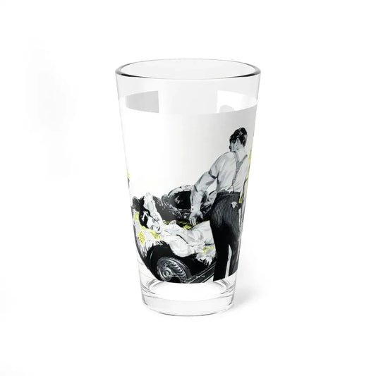Thanks to Aunt Millicent, Woman's Day, June 1947 (Magazine Illustration) Pint Glass 16oz 16oz - Go Mug Yourself