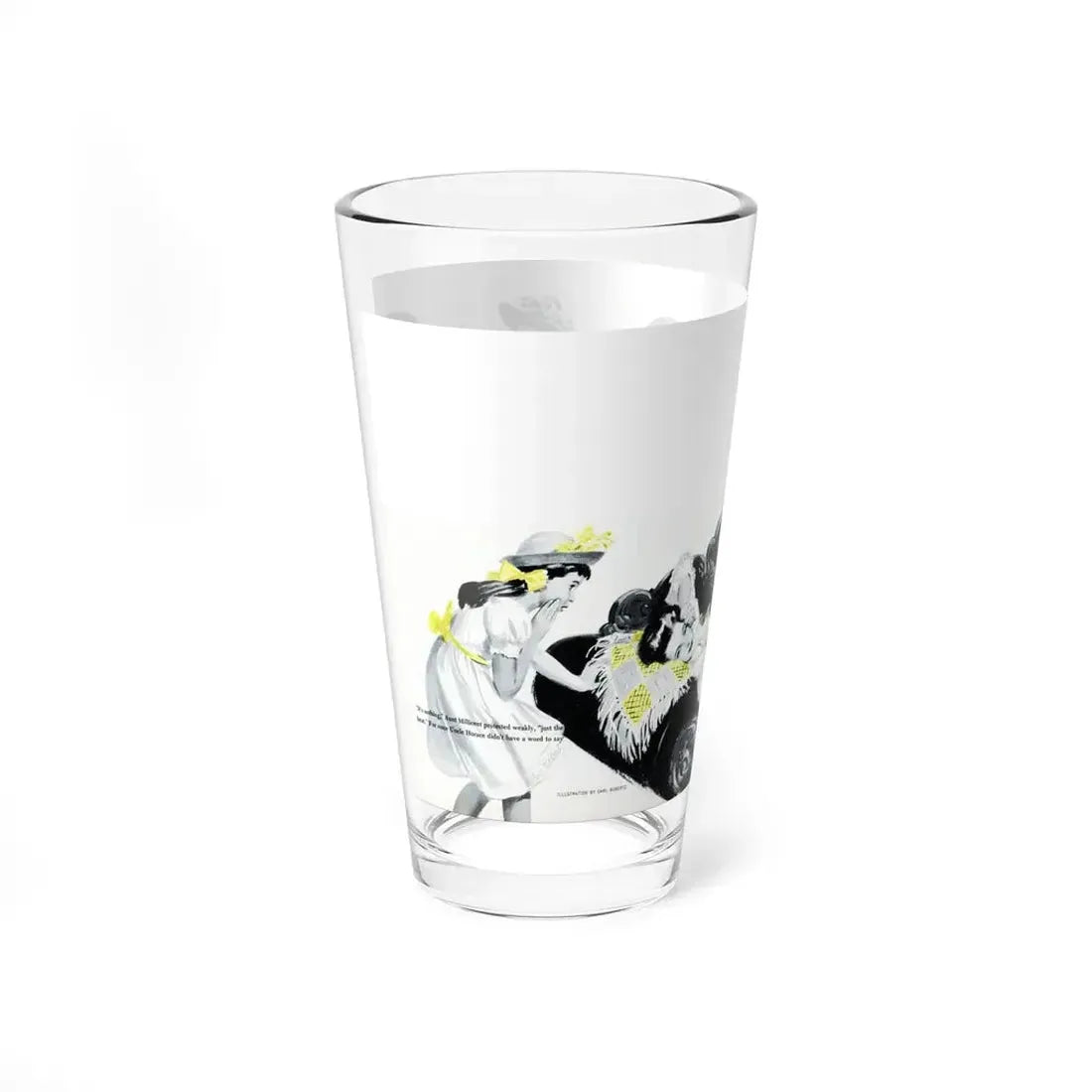 Thanks to Aunt Millicent, Woman's Day, June 1947 (Magazine Illustration) Pint Glass 16oz - Go Mug Yourself