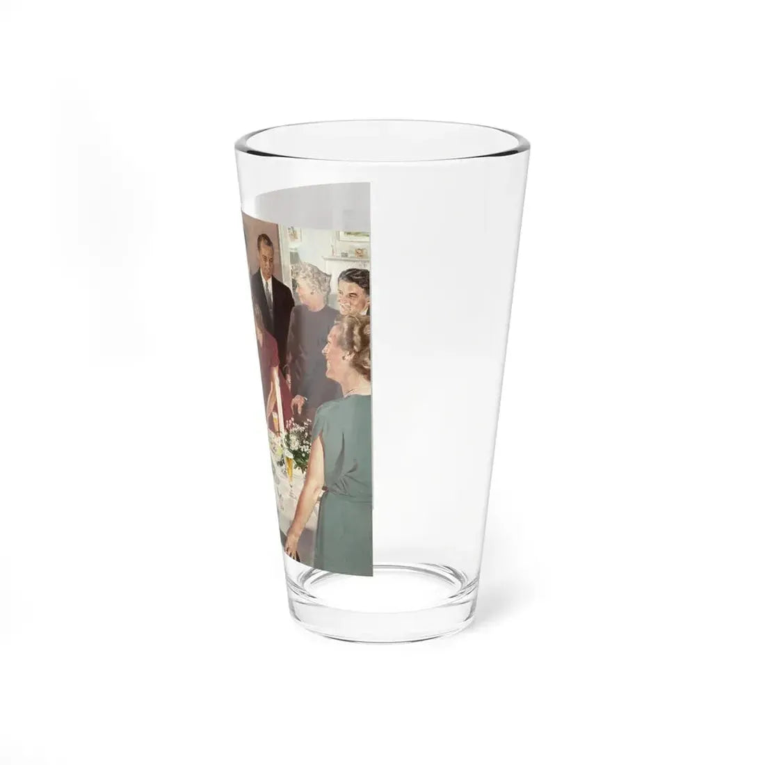 Thanksgiving Dinner, U.S. Brewer's Foundation ad, 1952 (Magazine Illustration) Pint Glass 16oz - Go Mug Yourself