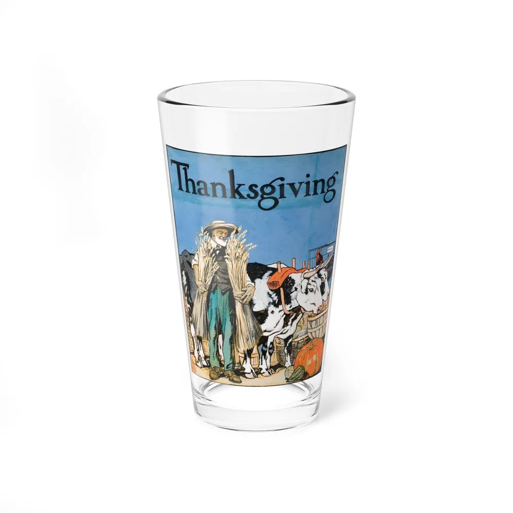 Thanksgiving (Magazine Illustration) Pint Glass 16oz-16oz-Go Mug Yourself