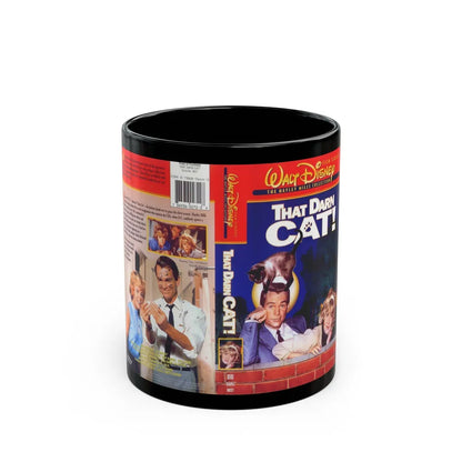 THAT DARN CAT (VHS COVER) - Black Coffee Mug-11oz-Go Mug Yourself