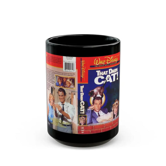 THAT DARN CAT (VHS COVER) - Black Coffee Mug 15oz - Go Mug Yourself