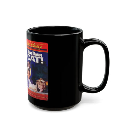 THAT DARN CAT (VHS COVER) - Black Coffee Mug-Go Mug Yourself