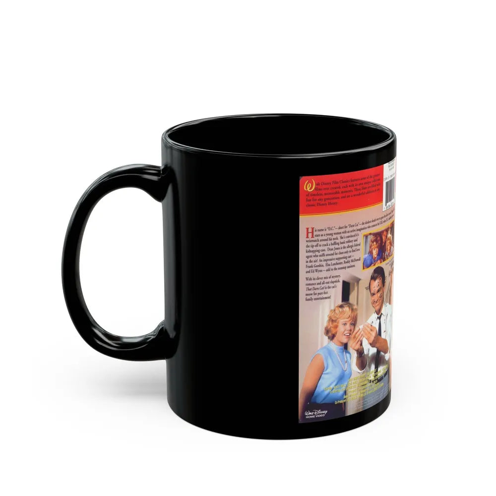 THAT DARN CAT (VHS COVER) - Black Coffee Mug-Go Mug Yourself