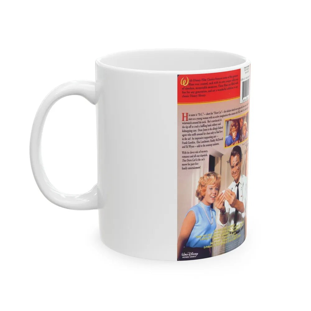 THAT DARN CAT (VHS COVER) - White Coffee Mug-Go Mug Yourself