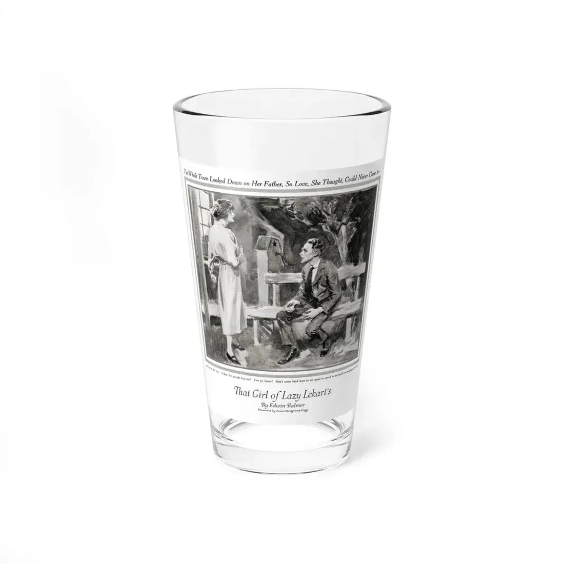 That Girl of Lazy Lekart's (1), McCalls, September 1922 (Magazine Illustration) Pint Glass 16oz 16oz - Go Mug Yourself