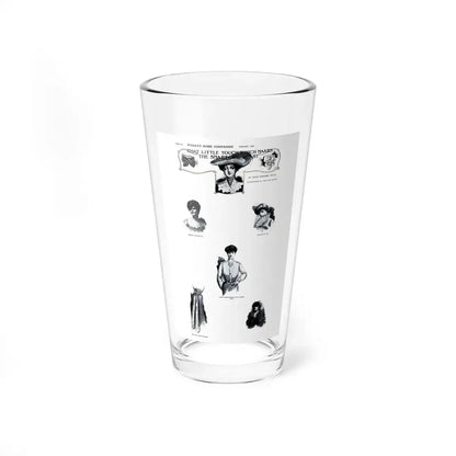 That Little Touch Which Makes The Smart Girl Smart, Woman's Home Companion, January 1903 (Magazine Illustration) Pint Glass 16oz 16oz - Go Mug Yourself