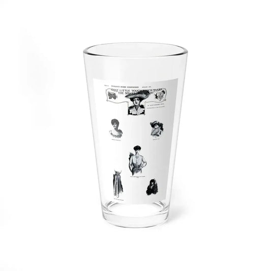 That Little Touch Which Makes The Smart Girl Smart, Woman's Home Companion, January 1903 (Magazine Illustration) Pint Glass 16oz 16oz - Go Mug Yourself