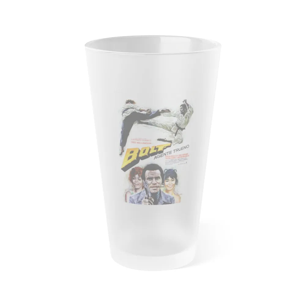 THAT MAN BOLT (2) 1973 Movie Poster - Frosted Pint Glass 16oz-Go Mug Yourself