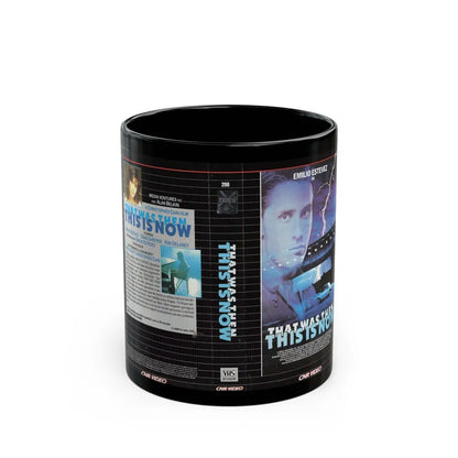 THAT WAS THEN THIS IS NOW (VHS COVER) - Black Coffee Mug-11oz-Go Mug Yourself