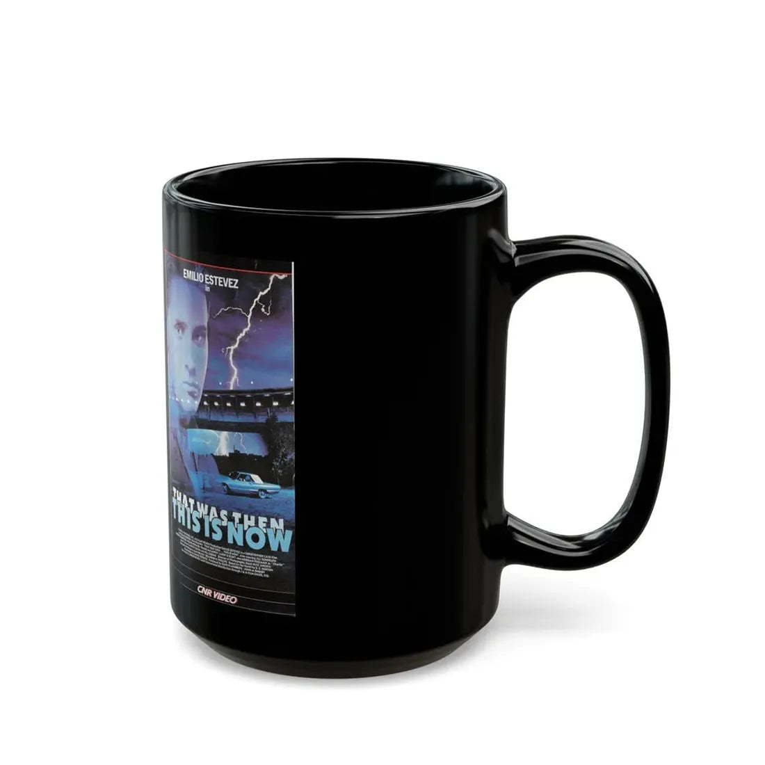 THAT WAS THEN THIS IS NOW (VHS COVER) - Black Coffee Mug - Go Mug Yourself