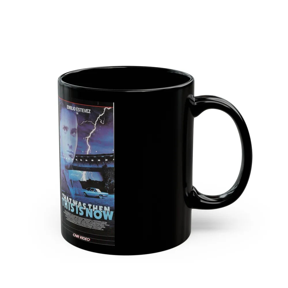 THAT WAS THEN THIS IS NOW (VHS COVER) - Black Coffee Mug-Go Mug Yourself