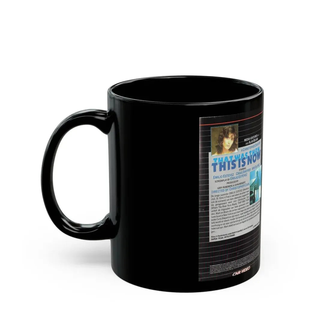 THAT WAS THEN THIS IS NOW (VHS COVER) - Black Coffee Mug - Go Mug Yourself